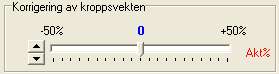 47-170 Korrigering av vekt